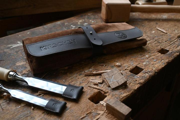 Actual product image Kirschen Chisel set 4-piece leather case 10-16-20-26 (26 mm)