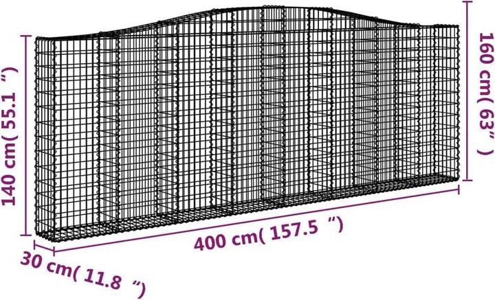 Actual product image vidaXL Gabionenkorb