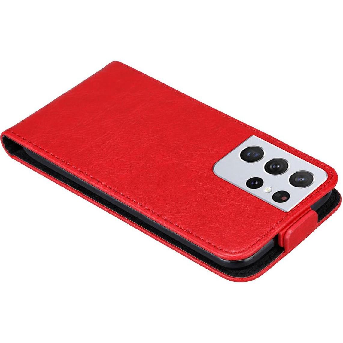 Thumbnail - Cadorabo Flip wie Invis Cover (Samsung Galaxy S21 Ultra), Smartphone Hülle, Rot