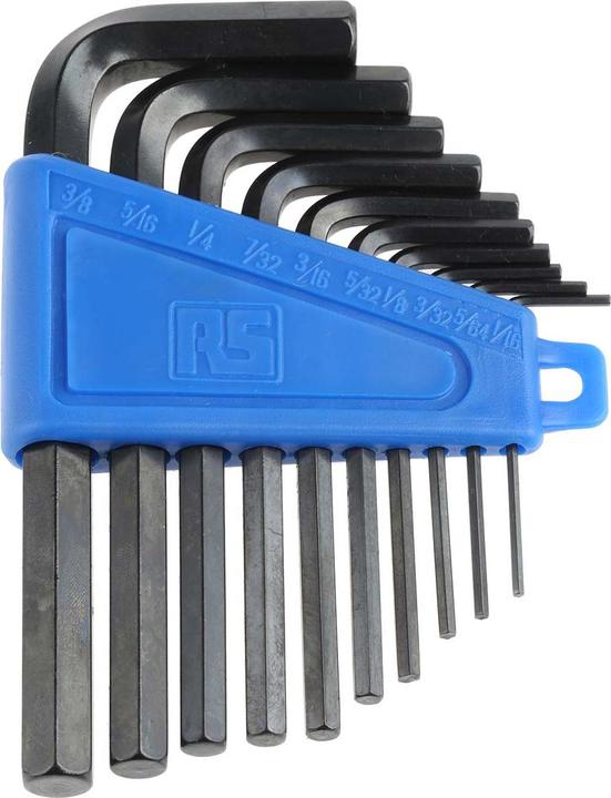 Actual product image RS PRO 10 piece Lshape imperial hexagon key set