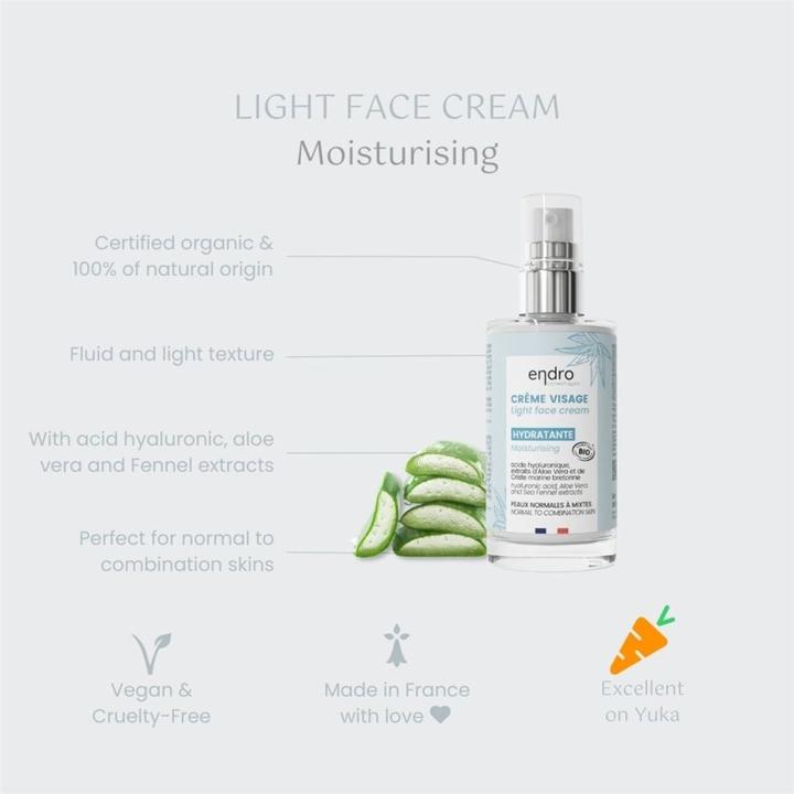 Actual product image Endro Cosmétiques Gesichtscreme feuchtigkeitsspendend 50 ml (50 ml, Face toner)
