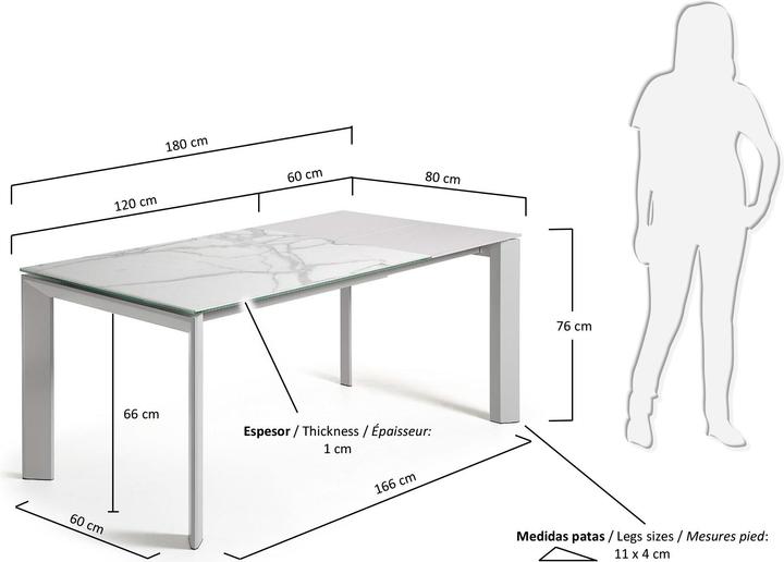 Actual product image Kave Home Axis (120 x 80 x 76 cm)