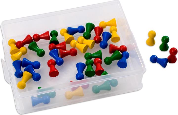 Produktbild Betzold Holzspielkegel, 40 Stk. in Kunststoffbox