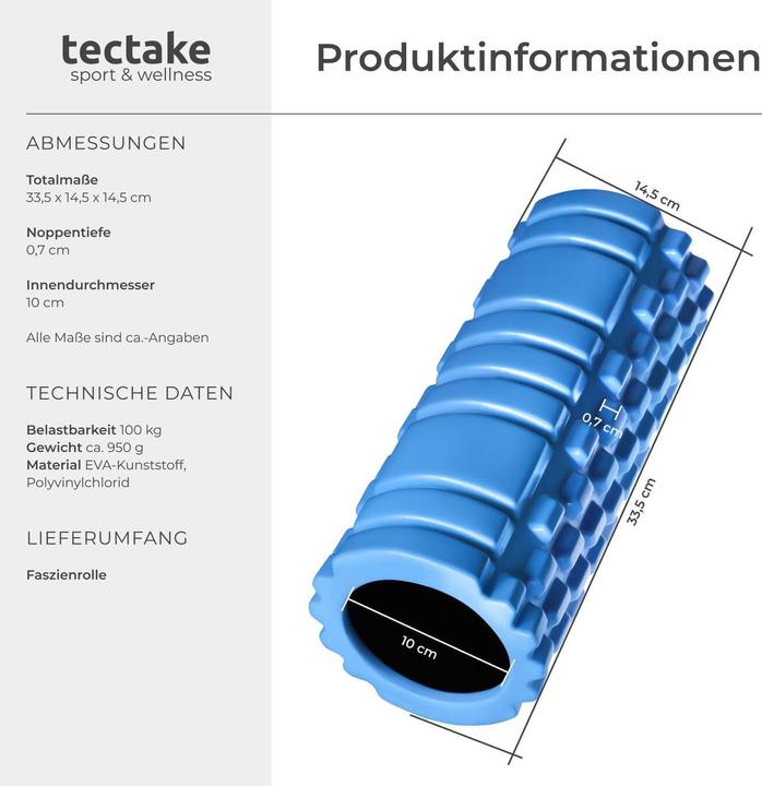 Produktbild tectake Faszienrolle