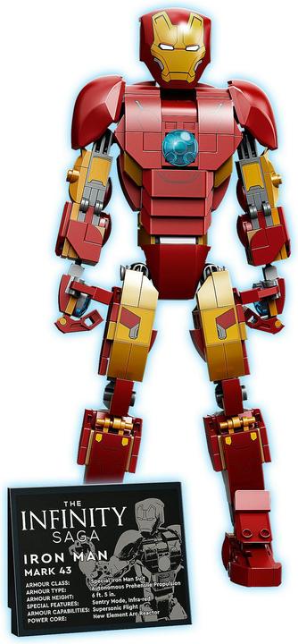 Actual product image LEGO Iron Man figure (76206, LEGO Marvel)