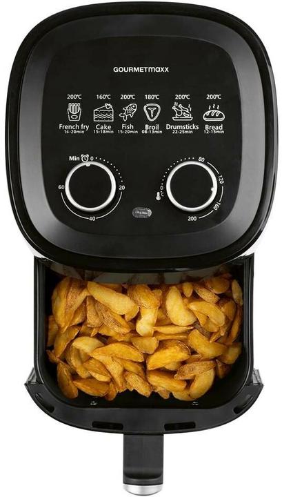 Produktbild Gourmetmaxx Heissluft-Fritteuse 3.1 l, Detailfarbe: Schwarz