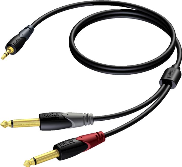 Actual product image Procab Cla713 (3 m, 3.5mm jack (AUX), 6.3mm jack)