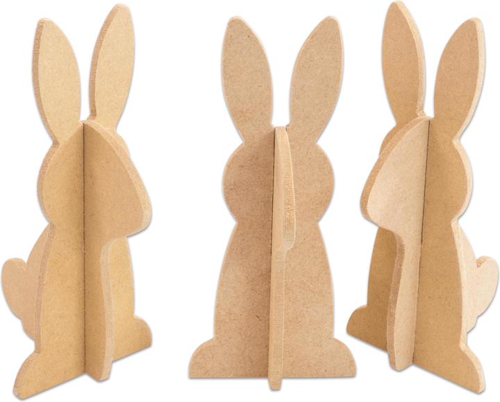 Betzold MDF-Hasen, 3 Stück