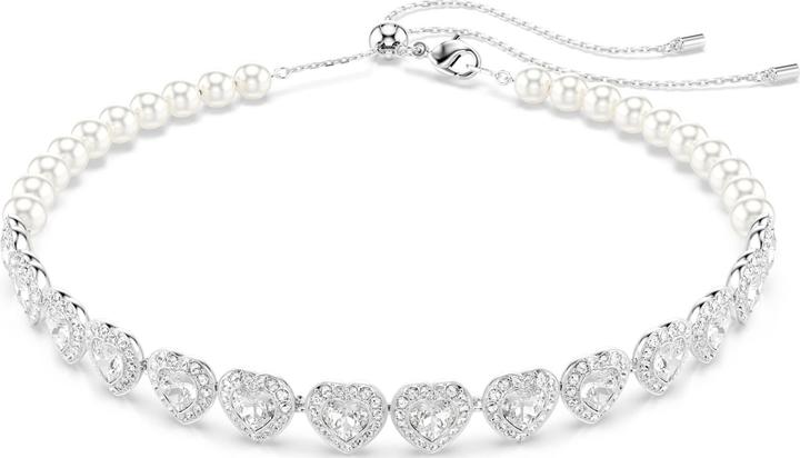 Image du produit Swarovski x Ariana Grande Tennis Choker Verschiedene Schliffe Herz Weiss Rhodiniert (Métal Swarovski)