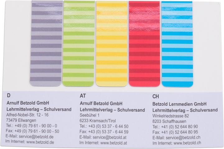 Produktbild Betzold Magnetische Lesezeichen, 5 Stück