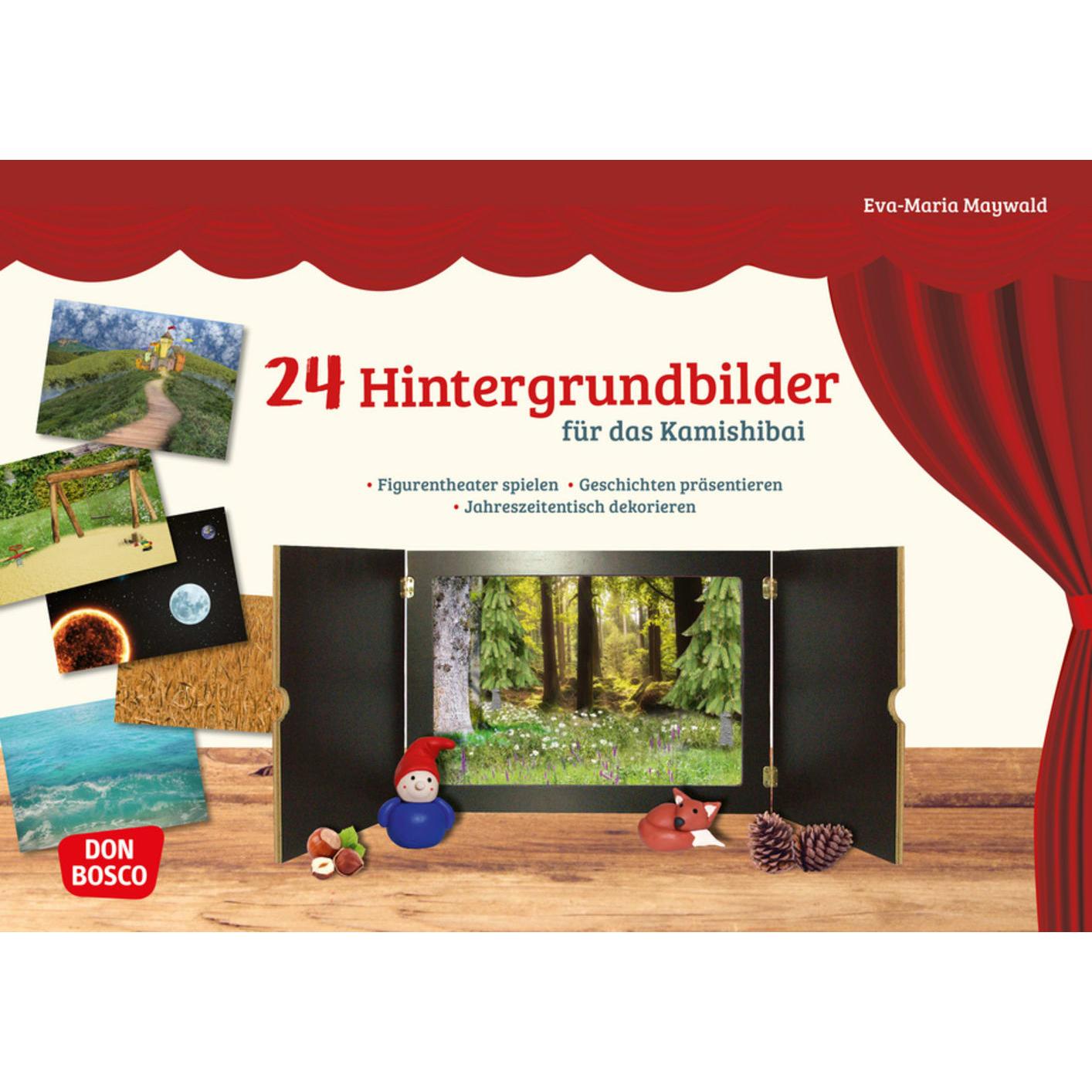 Don Bosco 24 Hintergrundbilder für das Kamishibai (Deutsch, 3 - 7 Jahre) (K5 067337200)