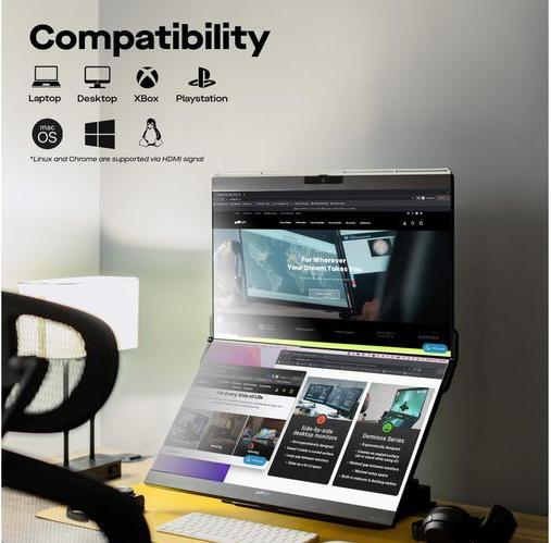 Actual product image Mobile Pixels Geminos (1920 x 1080 pixels, 24")