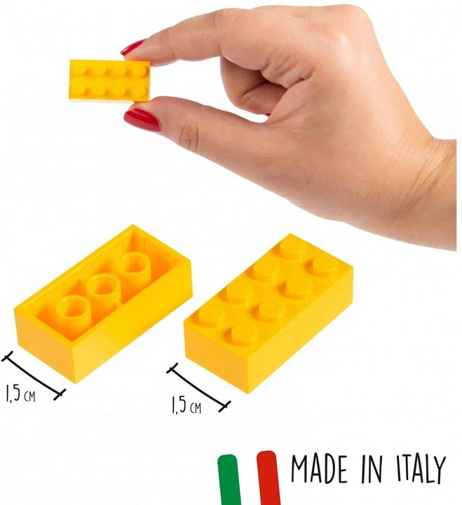 Actual product image Androni Blox 40 yellow 8 bricks in box