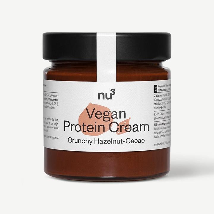 Produktbild nu3 Protein Creme Hazelnu Caca vega 200g (Haselnuss-Kakao, 1 Stk., 200 g)
