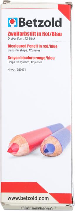 Produktbild Betzold Zweifarbstift in Rot/Blau (12x)