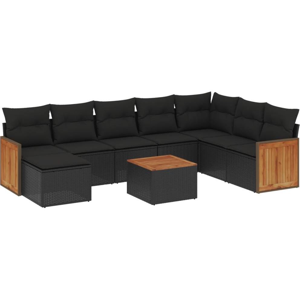 VidaXL, Gartenlounge, 10-tlg. Garten-Lounge-Set mit Kissen