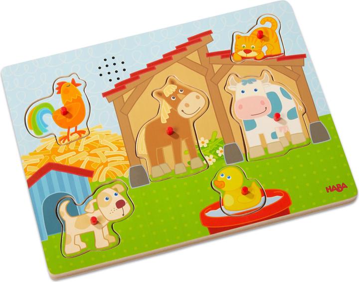 Haba Puzzel met geluid (6 onderdelen)