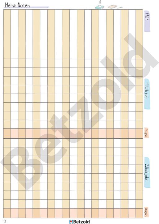Actual product image Betzold Student Logbook (A5, German)