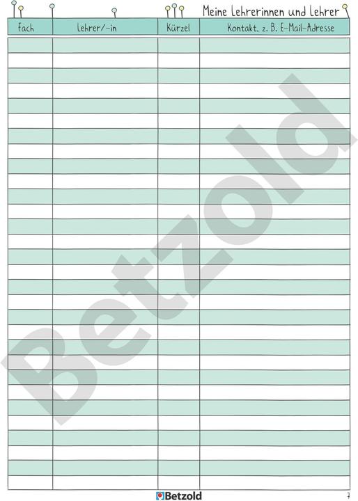 Actual product image Betzold Student Logbook (A5, German)