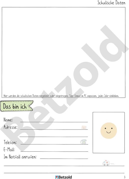 Actual product image Betzold Student Logbook (A5, German)