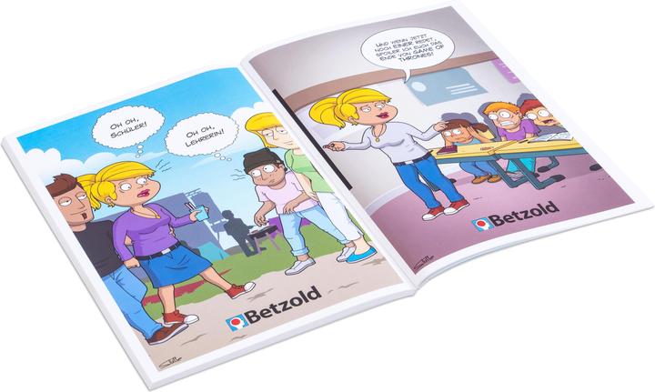 Produktbild Betzold Sport Cartoon-Buch Schule