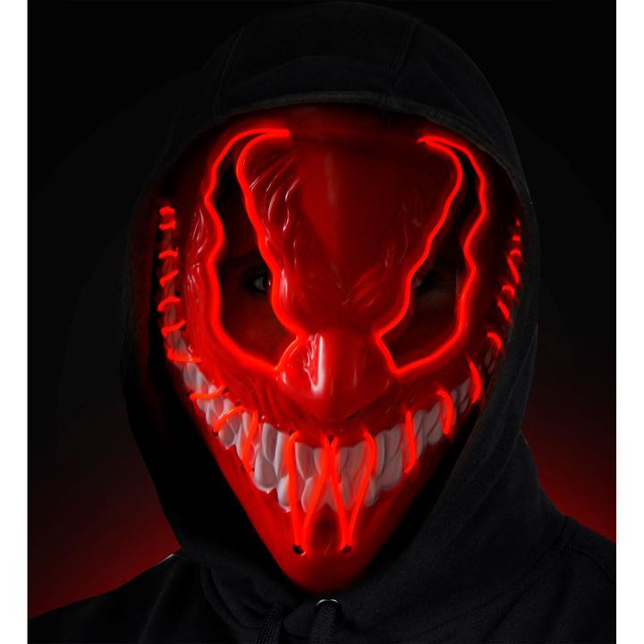 Produktbild Widmann Rote Monstermaske mit LED Beleuchtung