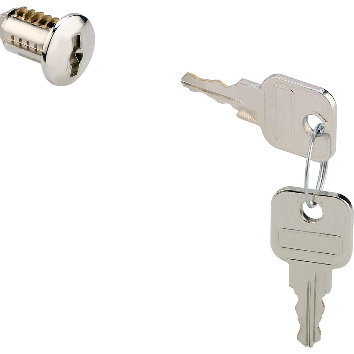 Hettich, Türschloss + Schliesszylinder, PRESTIGE 2000 Innenzylinder Z23, ø18, Sperre 18033, vernickelt hochglanz