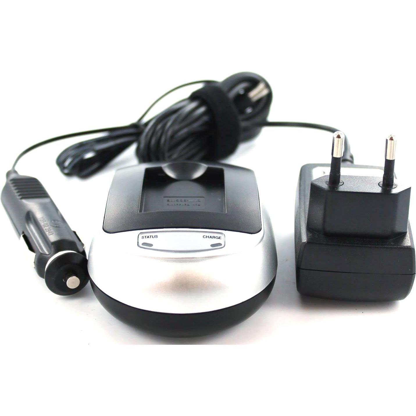 AGI Ladegerät kompatibel mit Panasonic Lumix DMC-TZ10 (Ladegerät), Kamera Stromversorgung, Silber