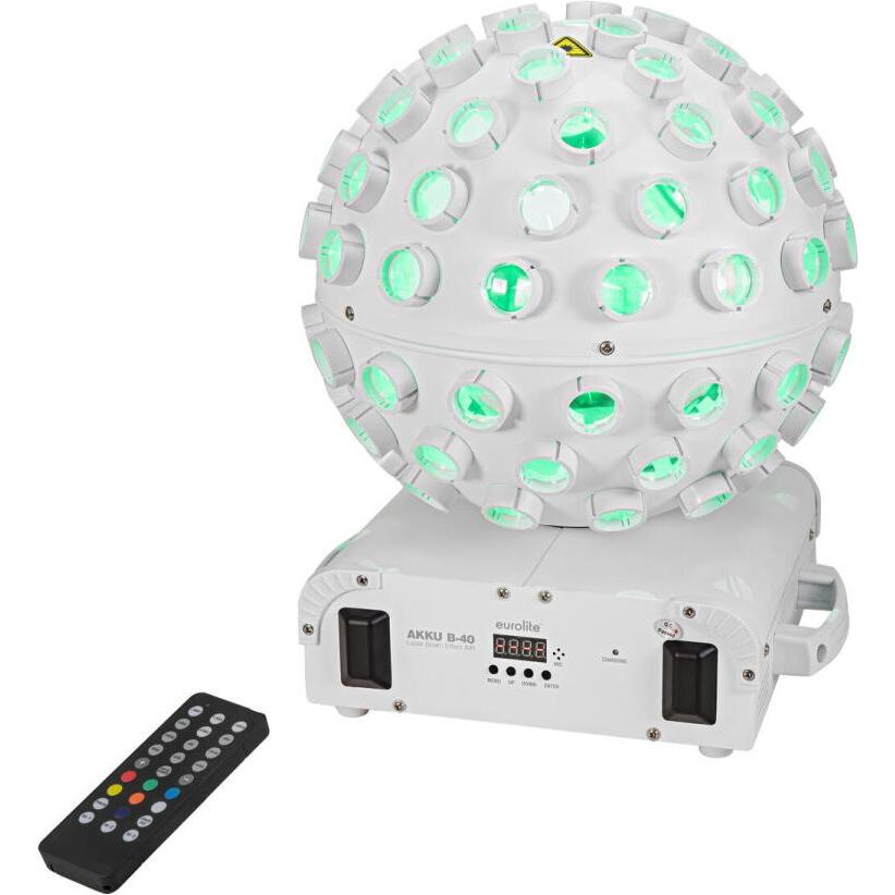 Eurolite AKKU B-40 Laser beam effect AIR bianco, Faro, Bianco