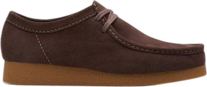 Dark brown suede