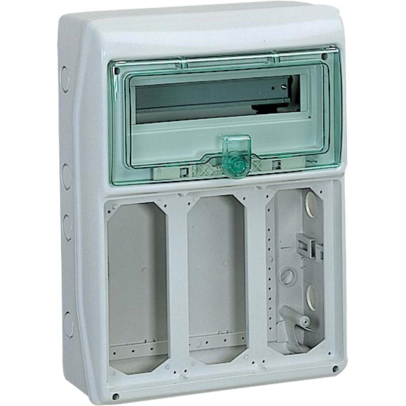 Schneider Electric SE 13162 Steckdosenkombi 3X(103X225Mm) 12+1 Te, Elektronikzubehör + Gehäuse, Grau