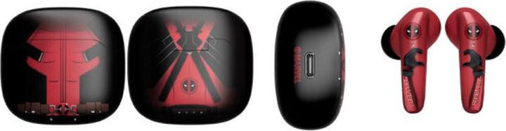 Actual product image Exquisite Gaming Marvel Holdems Mini Holder & Wireless Headphones Deadpool with TWS Buds 10 cm (4 h, Wireless)