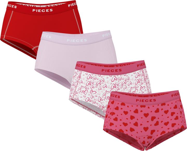 Produktbild Pieces PCLOGO 4er-Pack Boxershorts (S, 4er Pack)