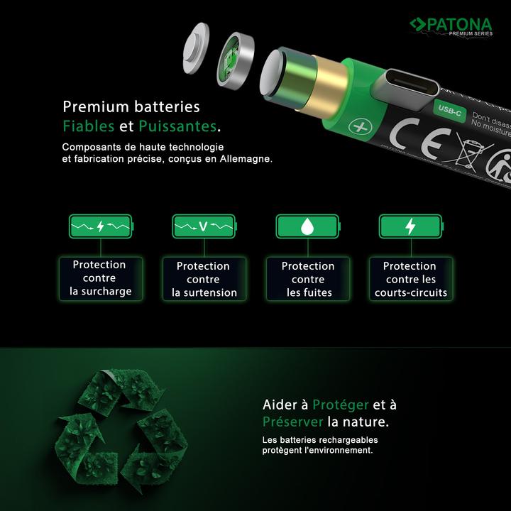 Produktbild Patona Premium Series (2 Stk., 9V Block, 400 mAh)