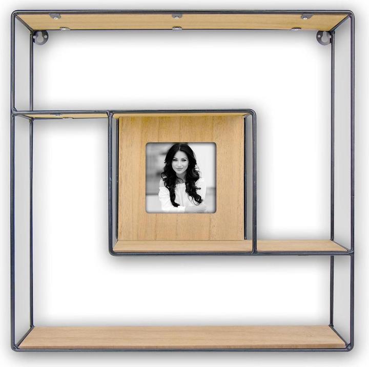 Image du produit ZEP Cadre photo Gwen Nature/Noir, 10 x 10 cm (10 x 10 cm)