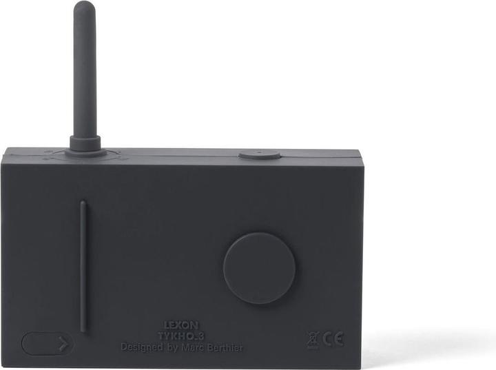 Produktbild Lexon Badkamer Radio Tykho3 Bluetooth Donkergrijs (FM, Bluetooth)