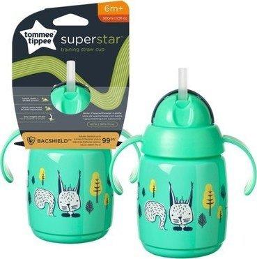 Tommee Tippee training straw cup, 7m+, 300ml, green, 447830
