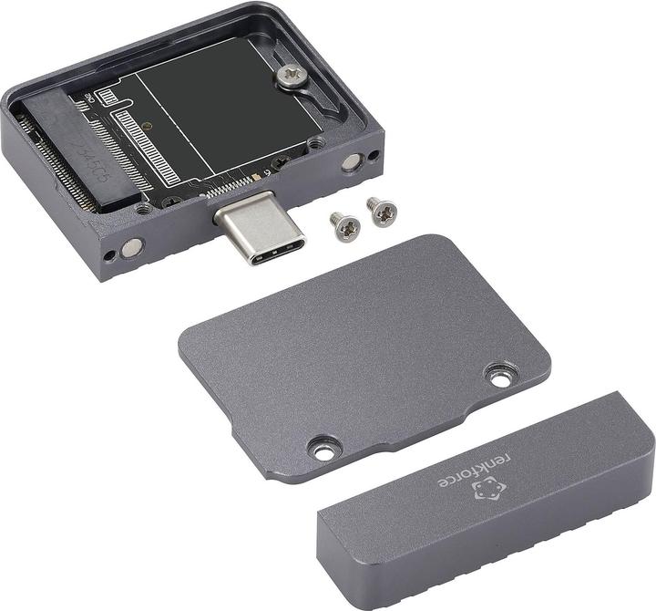 Productafbeelding Renkforce RF-6332596 M.2 behuizing voor harde schijf M.2 2230 USB-C® USB 3.2 (Gen 2) (M.2 2230)
