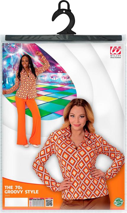 Actual product image Widmann 70er Bluse Rauten (S, M)