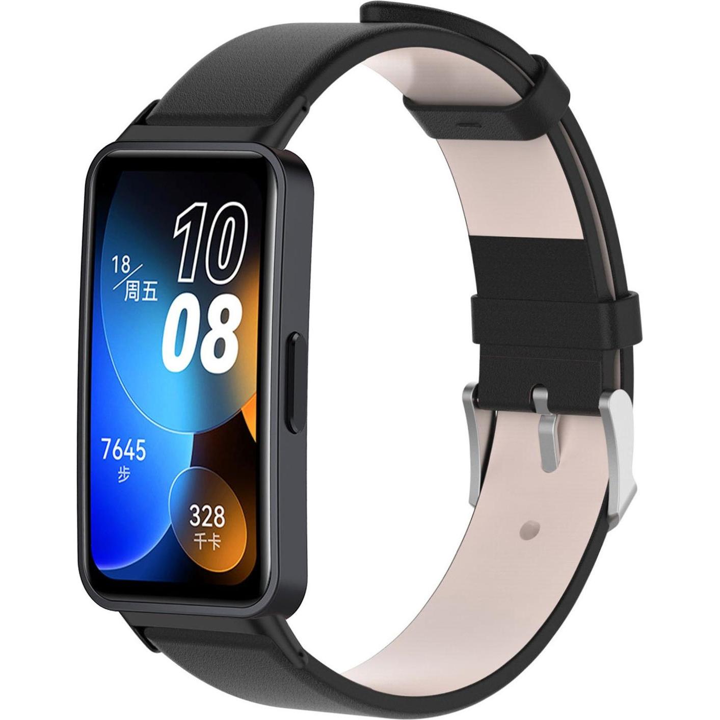 Strap-it Armband (Leder), Uhrenarmband, Schwarz