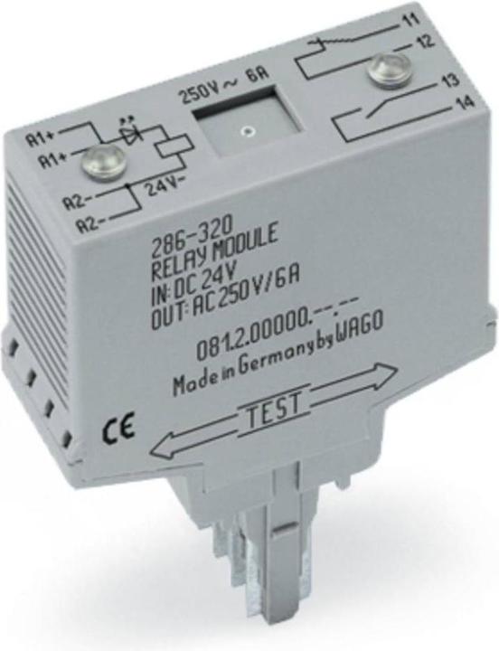 Actual product image Wago Plug-in relay 24 V/DC 6 A 1 NC