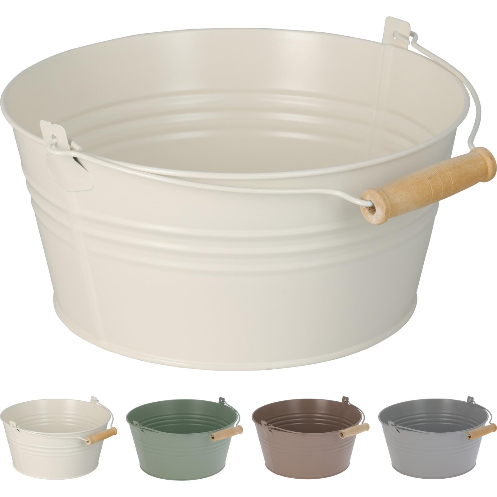 Mojawo, Blumentopf, 4x Blumentopf mit Henkel Pflanzgefäss Balkontopf Hängetopf Ø22xH10cm