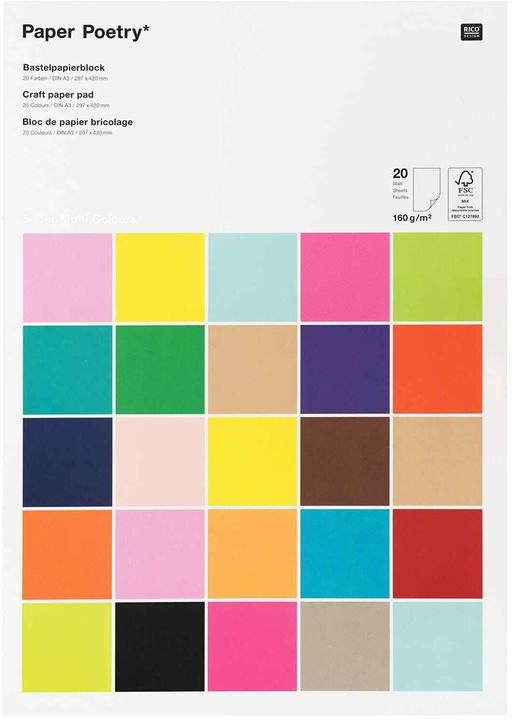 Image du produit Rico Design Papier de bricolage (160 g/m², 20x)