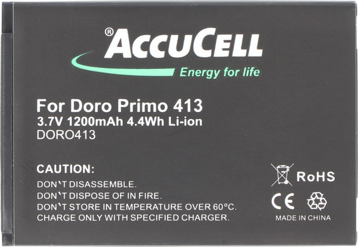 Immagine prodotto AccuCell Batteria Doro Primo 413 Batteria RCB413