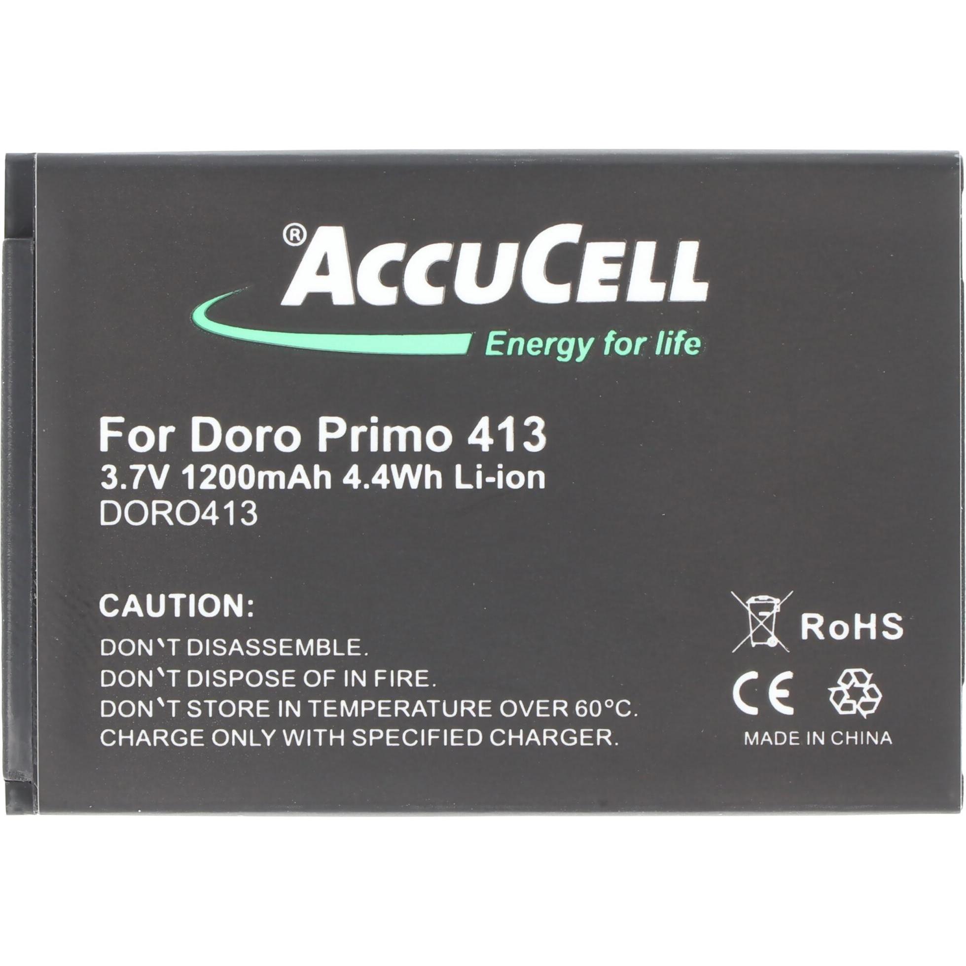 Thumbnail - AccuCell Akku Doro Primo 413 Akku RCB413, Smartphone Akku