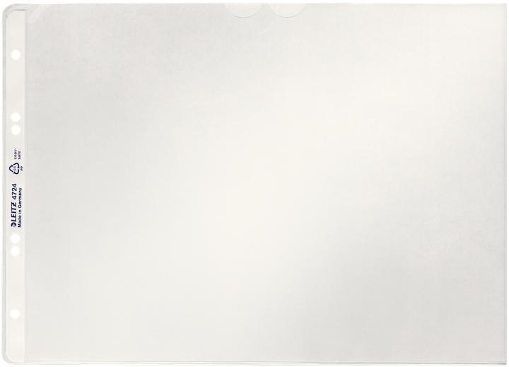 Image du produit Leitz Pochette, A4 paysage, PP, grainé, 0,12 mm ouverture en haut, indélébile, avec intérieur papier (A4, 1x)