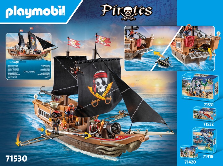 Produktbild Playmobil Grosses Piratenschiff (71530, Playmobil Pirates)