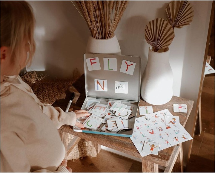 Actual product image Yogi Fun Yoga ABC Magnets (English, German, French, Italian)