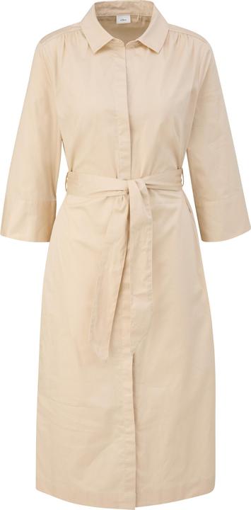 Image du produit s.Oliver Kleid Hemdblusenkleid aus Baumwolle mit Bindegürtel (40)