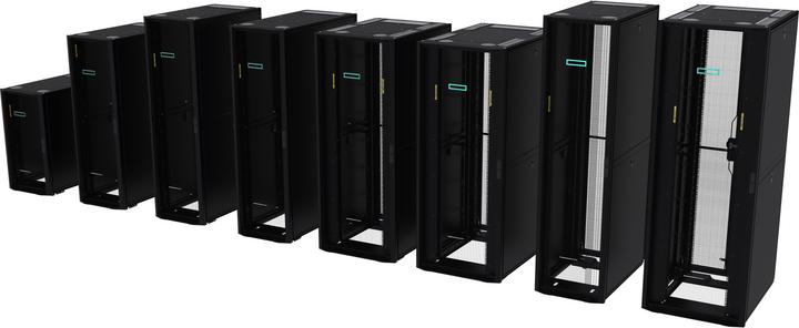Image du produit HPE G2 Advanced Pallet Rack 22U Kitted (avec panneaux latéraux et baies) (22 HE, Rack 19 pouces)